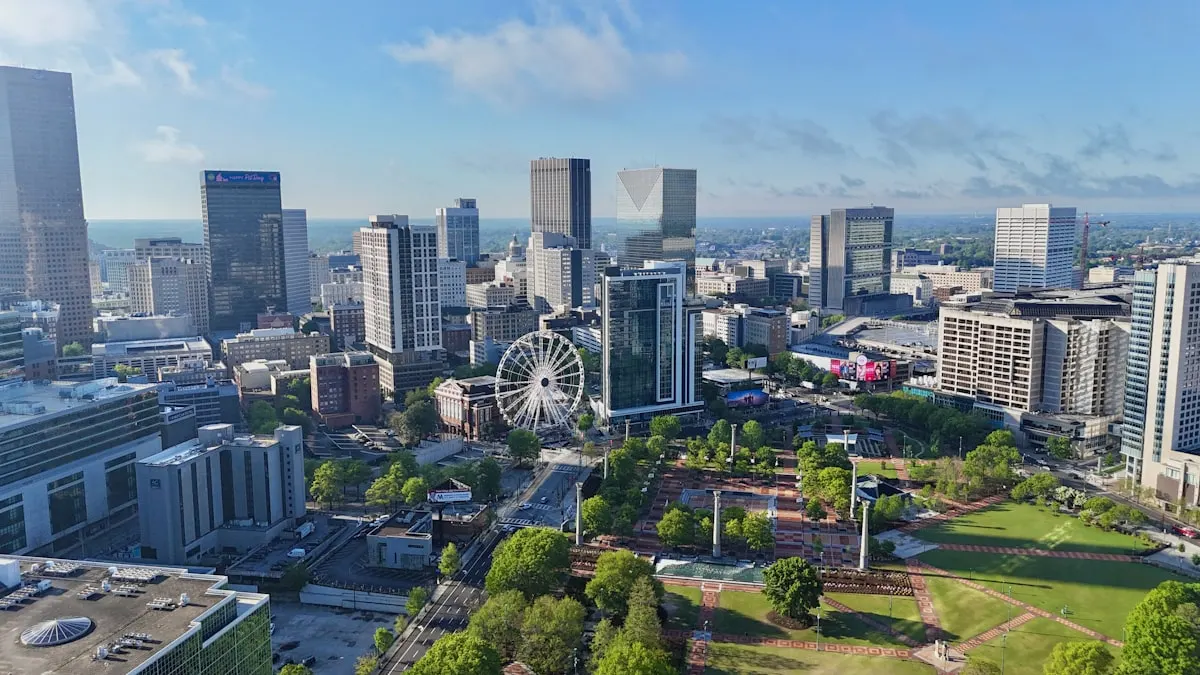 Aerial view of downtown Atlanta, Georgia