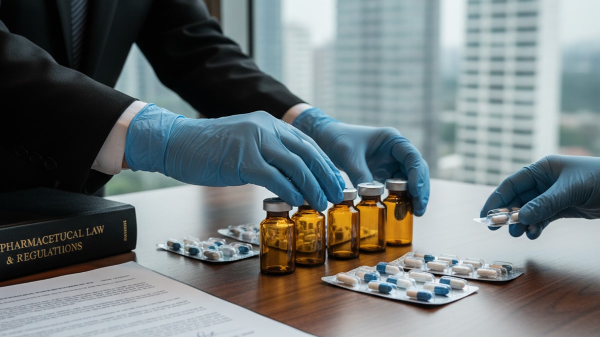 Blog Post: how to handle controlled substances - Professional illustration