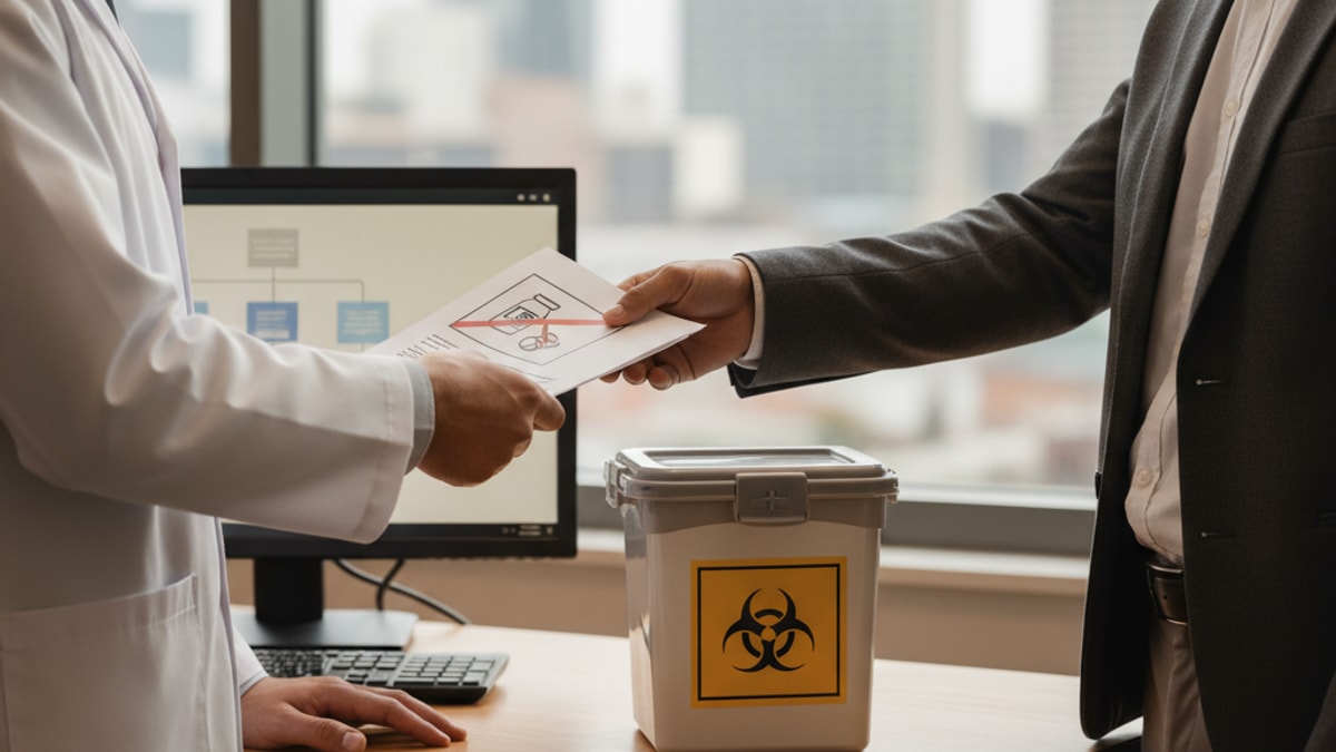 Blog Post: how to dispose of controlled substances - Professional illustration